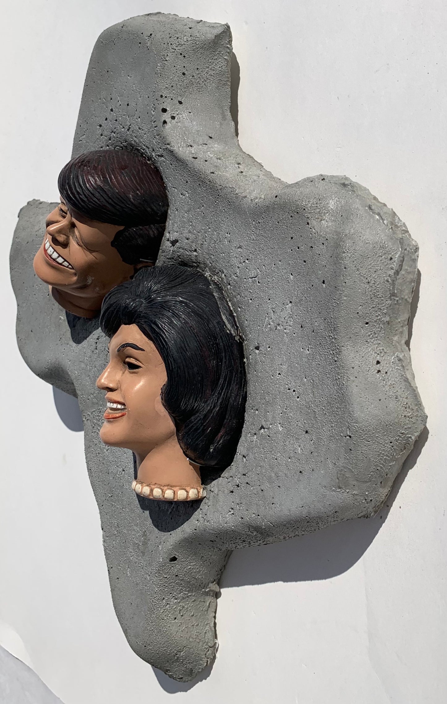 "Ghosts of Camelot": Jack & Jackie Kennedy on Texas Wall Sculpture