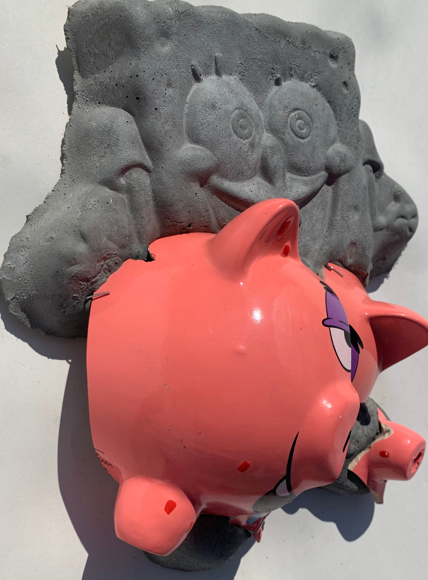 "Piggy Bank Patrick": Patrick Starfish on SpongeBob Wall Sculpture