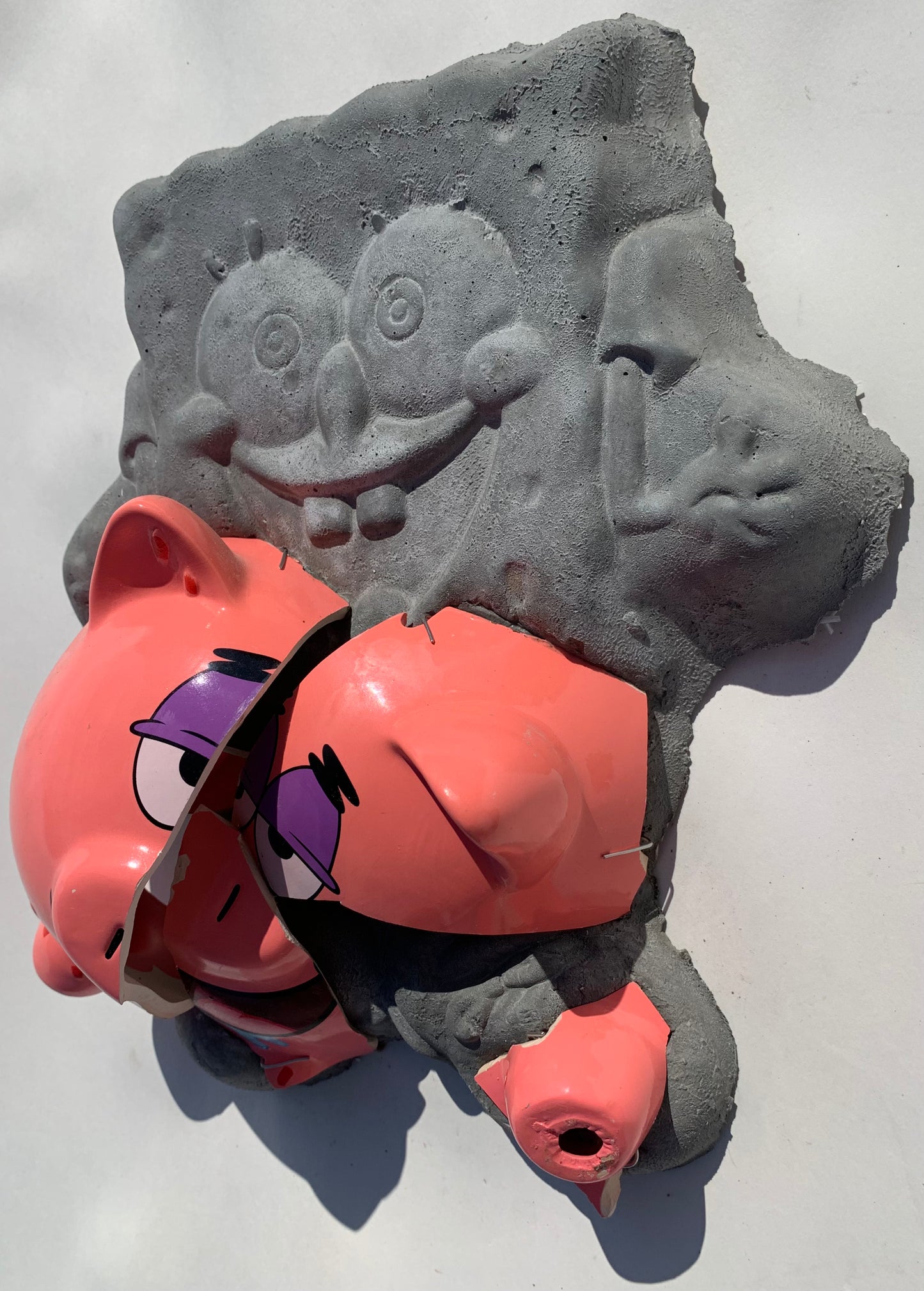 "Piggy Bank Patrick": Patrick Starfish on SpongeBob Wall Sculpture