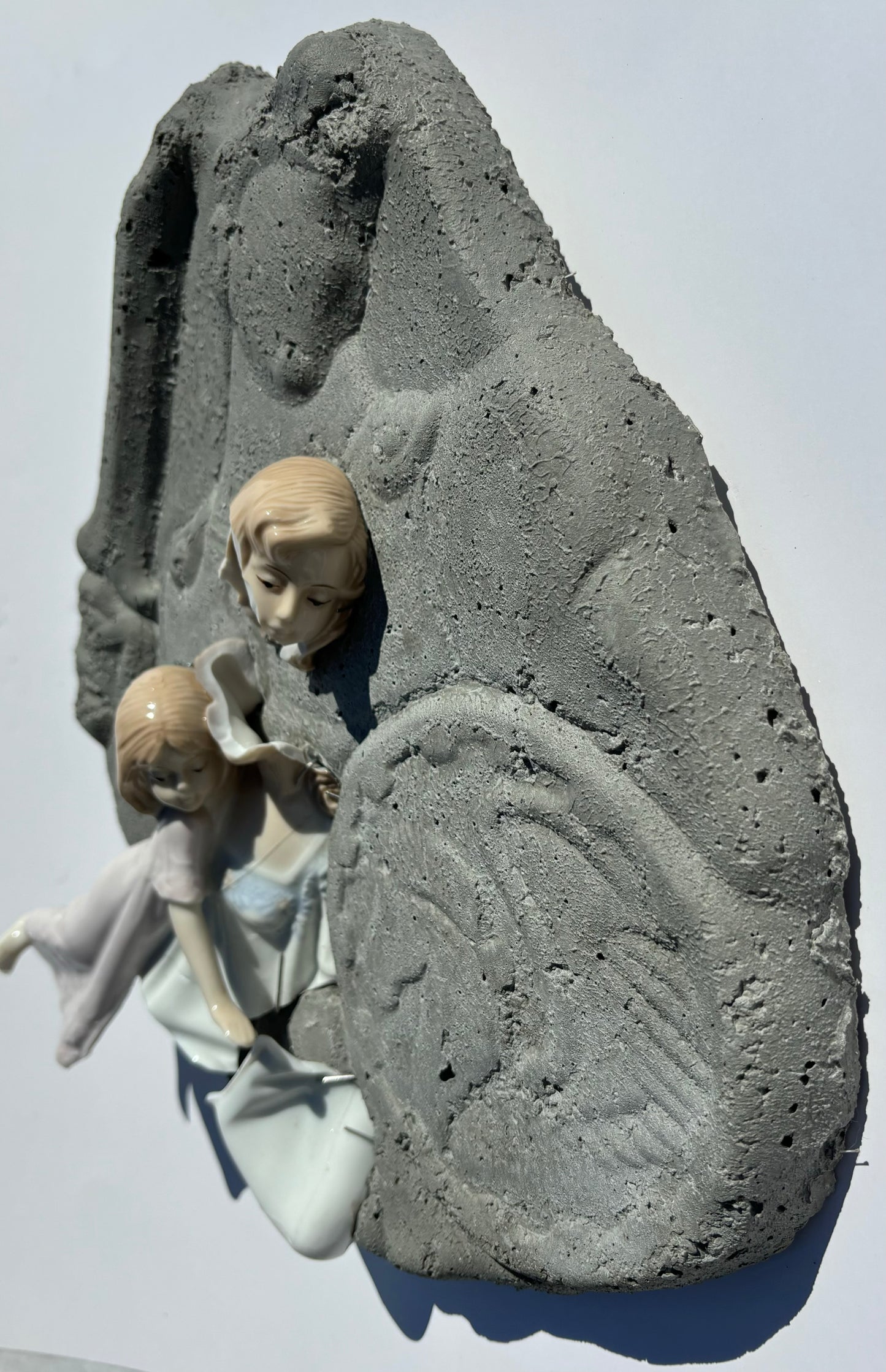 "Spoils of War": Mother & Daughter on Greek Warrior Wall Sculpture