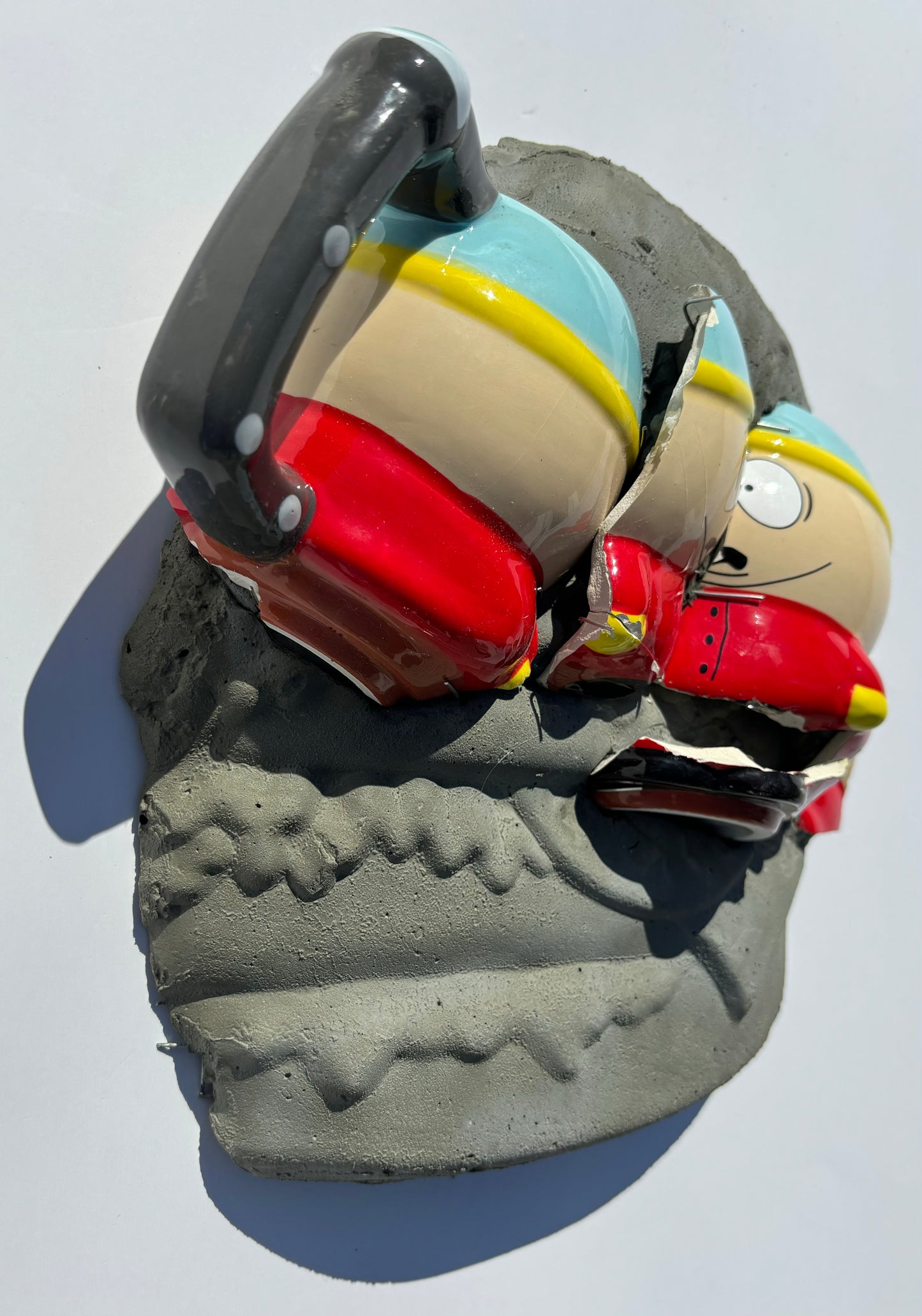 "Cartman's Ass Burger": Cartman on Hamburger Wall Sculpture