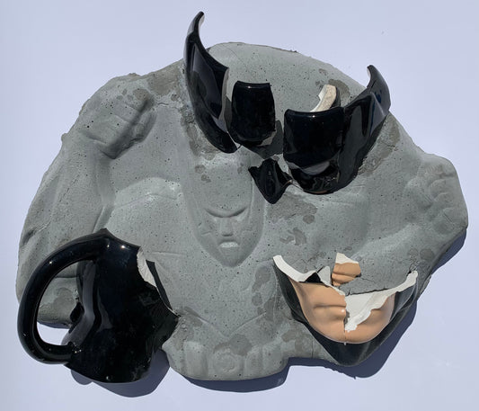 "Bat Crap": Batman on Batman Beyond  Wall Sculpture