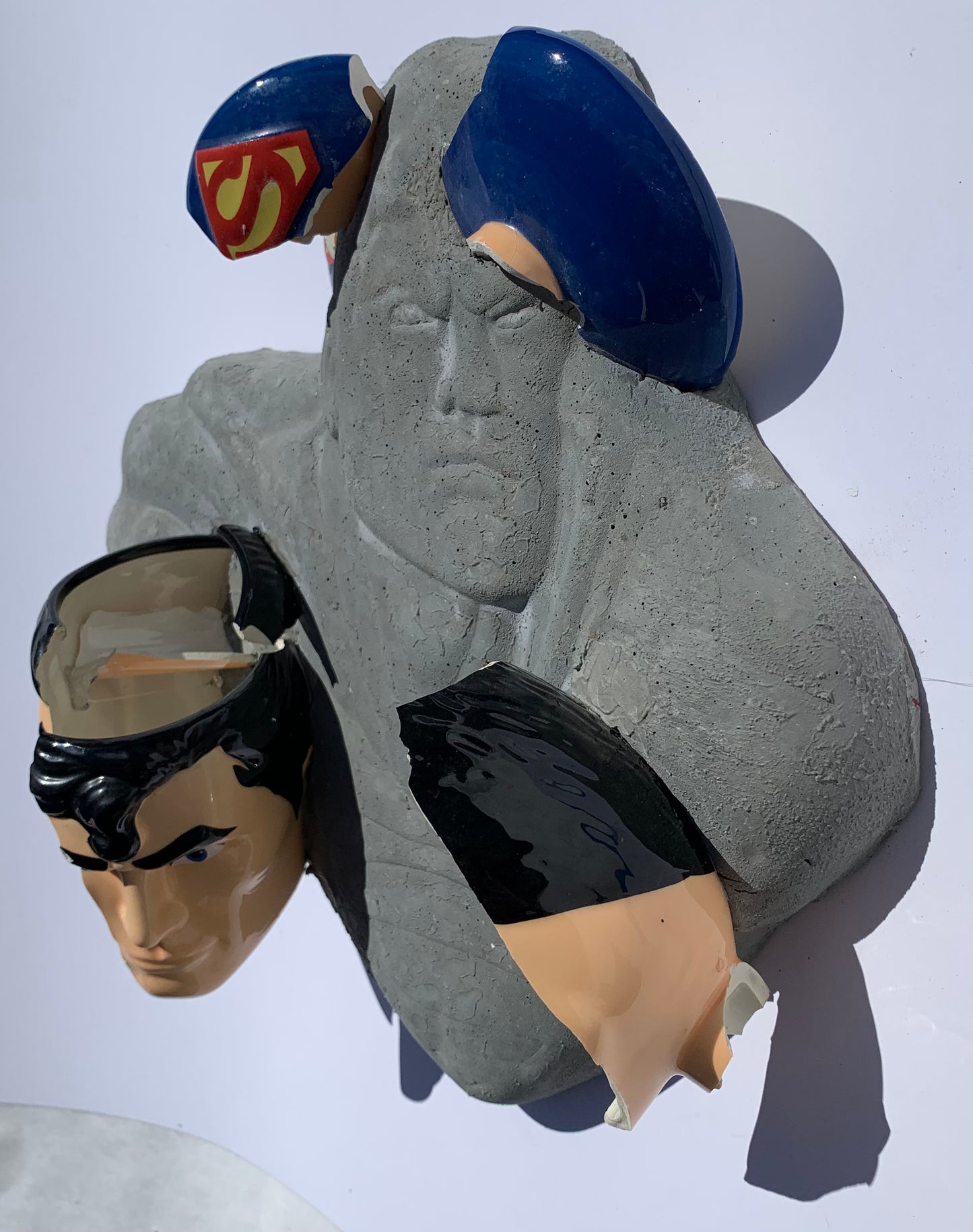 "Rough Day": Superman on Superman Ceramic & Concrete Superheroes Smacker