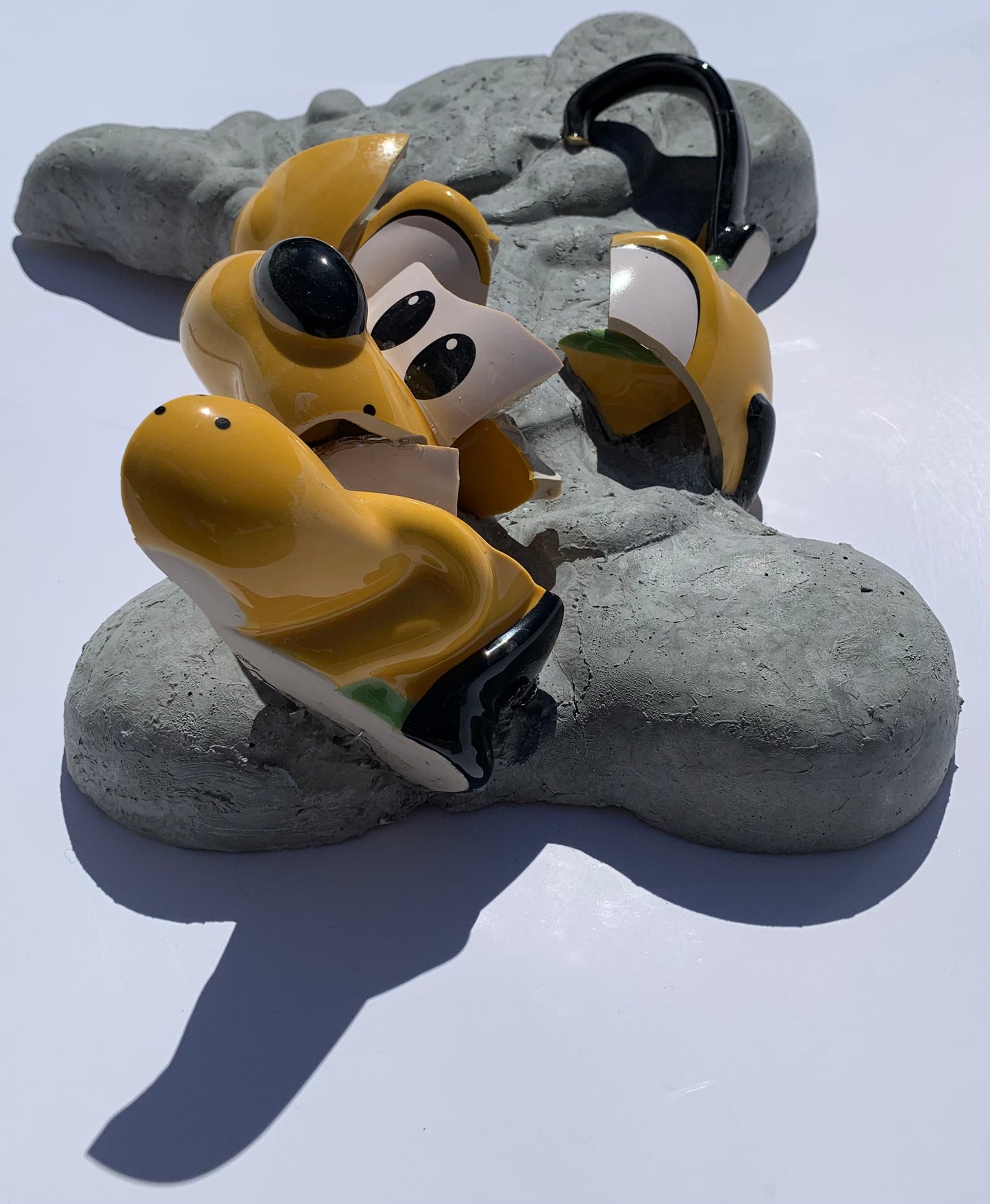 "Doggonit": Pluto on Mickey Mouse Wall Sculpture