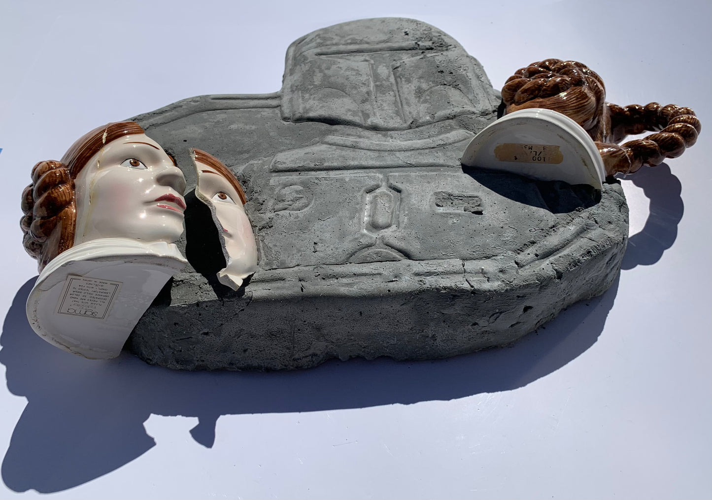 "The Gift Refused": Princess Leia on Boba Fett Wall Sculpture